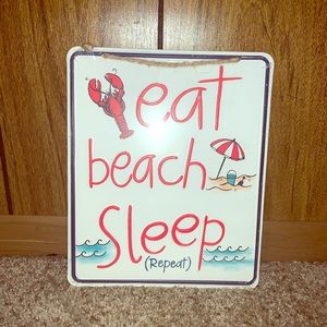 Beach decor sign